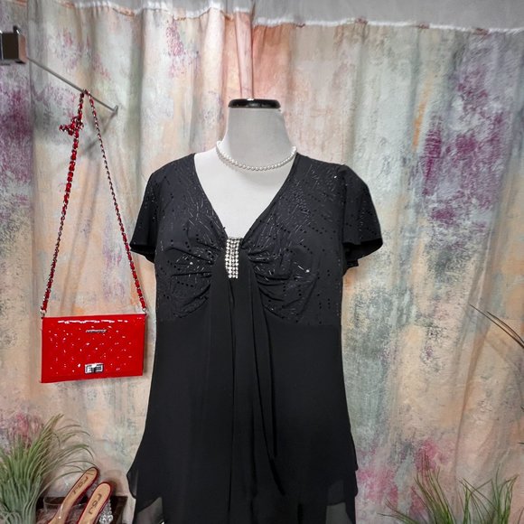 ๐R & M Richards Elegant Timeless 2-Pc Evening - Ball - Party- Event Pants Set - Picture 3 of 16